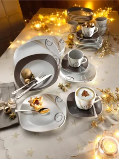 Van Well 18tlg. Kaffeeservice Porzellan Weiß 18 Tlg. -Küchenwaren Geschäft bdbba0db449787295f88e4b048402986