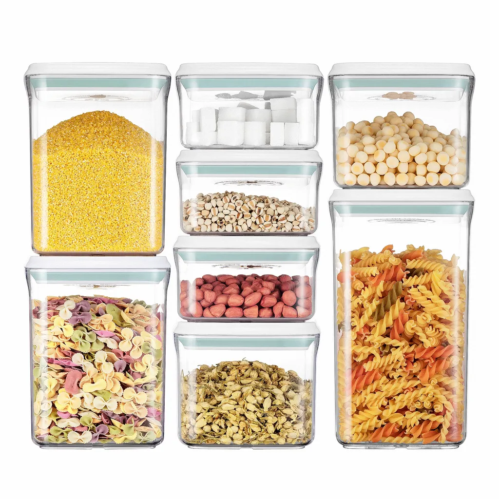 Frischhaltedosen Luftdict Vorratsdose 8-teilige-Set 8,14L Mit Deckel-POP-UP 3 Frischhaltedosen Luftdict Vorratsdose 8-teilige-Set 8,14L Mit Deckel-POP-UP