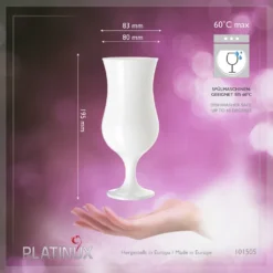 Weiße Cocktailgläser 400ml (max. 470ml) Longdrinkgläser Set 6 Stück Bargläser -Küchenwaren Geschäft bf73b25ea603b5b95c9befd36675a157