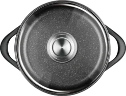 Smile - 10-teiliges Kochgeschirr-Set - Antihaftbeschichtung - Schwarz ,MGK-17 -Küchenwaren Geschäft c058df506b38e329e3a62cb4b13bb4a7