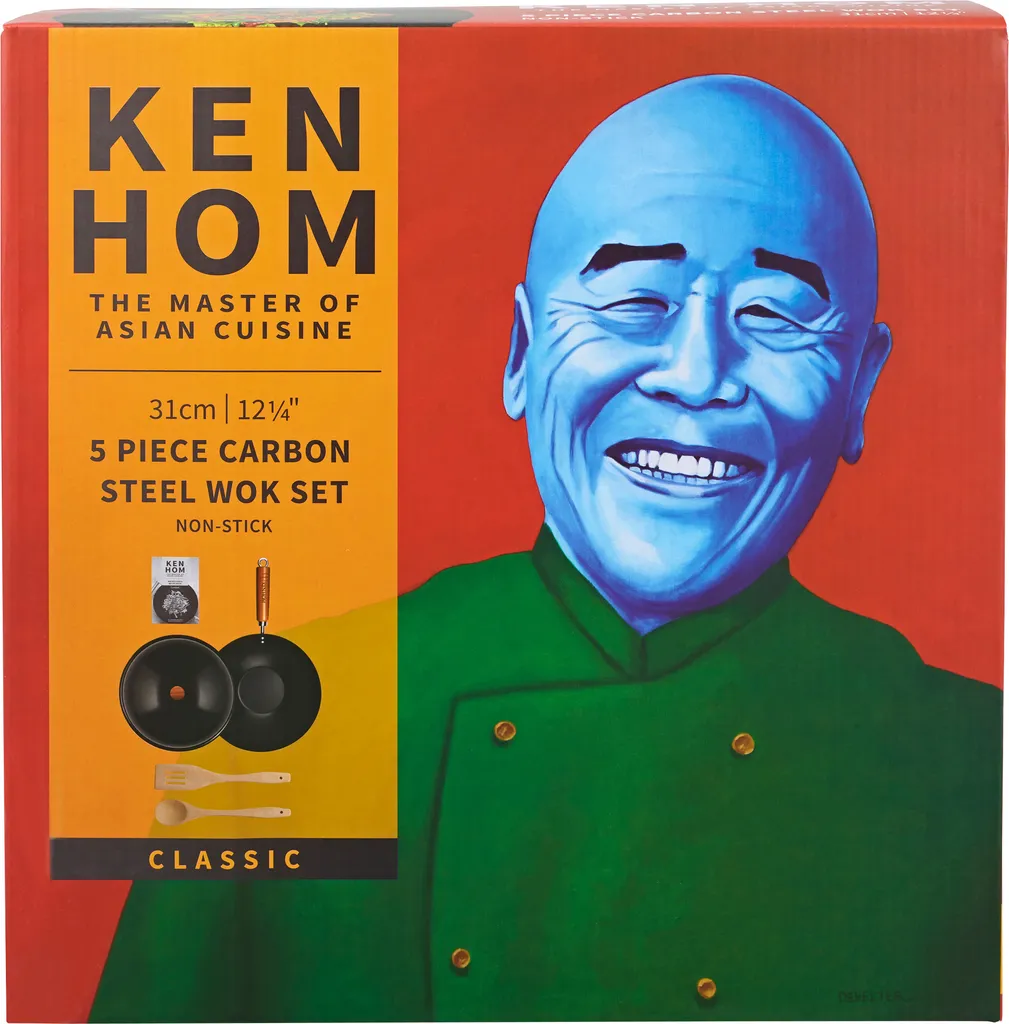 Ken Home Wokpfanne Kohlenstoffstahl Mit Holzgriff Set Mit Praktischer Antihaftbeschichtung Schwarz-braun One Size 7 Ken Home Wokpfanne Kohlenstoffstahl Mit Holzgriff Set Mit Praktischer Antihaftbeschichtung Schwarz-braun One Size – Bild 5