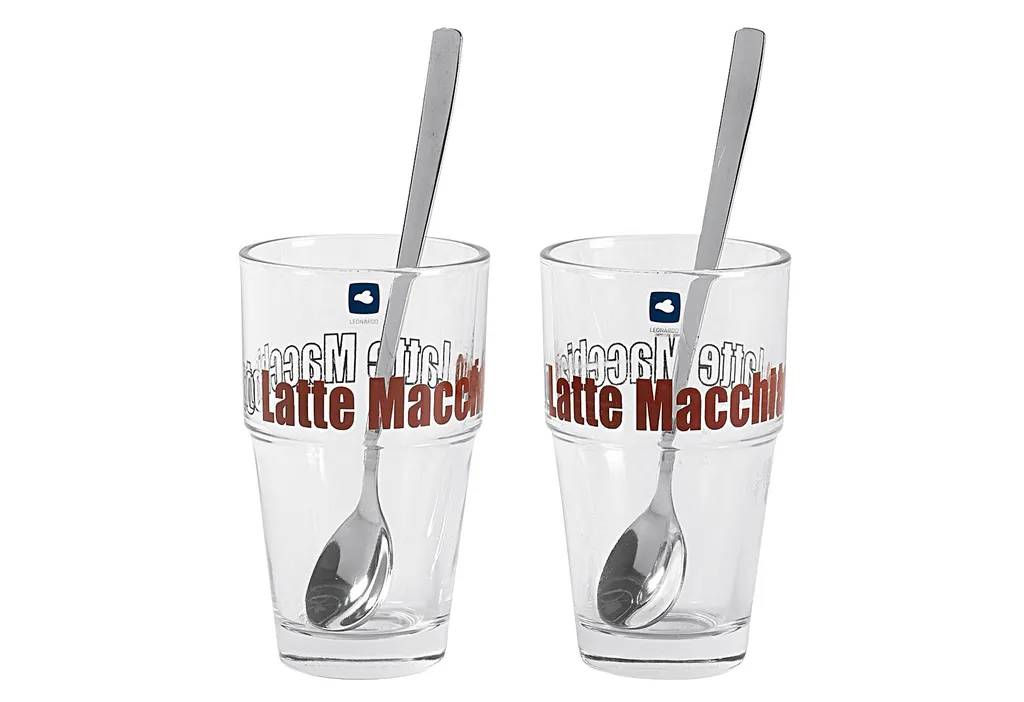 Leonardo Latte Macchiatto Becher 'Solo LM' Mit Löffel, 400ml, Ø 8,5 X 14,7cm (4er Set) 8 Leonardo Latte Macchiatto Becher 'Solo LM' Mit Löffel, 400ml, Ø 8,5 X 14,7cm (4er Set) – Bild 6