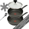 Tefal B30310 Cook&Clean Pfannenset 5tlg Hochrand, Pfanne 28cm + 30cm Hoher Rand, Teflon Antihaftbeschichtet, Bratpfanne Set Tief , Inkl. Deckel -Küchenwaren Geschäft c93252596559525899da9acff779e42c