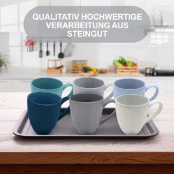 MIAMIO - 6 Er Set Kaffeetassen Palmanova Collection - Ocean -Küchenwaren Geschäft cb06232f1626566d6aad9c941b157c3d