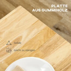 HOMCOM Küchenwagen, Rollwagen, Küchenschrank Mit Arbeitsplatte Aus Gummiholz, Trolley, Beistellwagen Auf Rollen, Servierwagen Mit Schublade, Werkzeugkasten Für Küche, Weiß, 89 X 48 X 89 Cm -Küchenwaren Geschäft cb514628f9a73c69468601e5a5ab0c2f