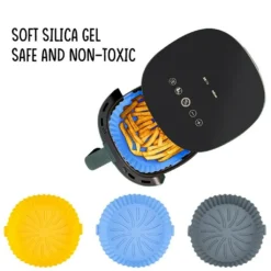 3x Air Fryer Silikontopf Wiederverwendbarer Ofen Multif Cooking Baking Tray Liner Für Ofen, Mikrowelle, Kuchenbackform, Dampfgarer 11 3x Air Fryer Silikontopf Wiederverwendbarer Ofen Multif Cooking Baking Tray Liner Für Ofen, Mikrowelle, Kuchenbackform, Dampfgarer -Küchenwaren Geschäft cd18314ff4db72d769c81d5498b5245c