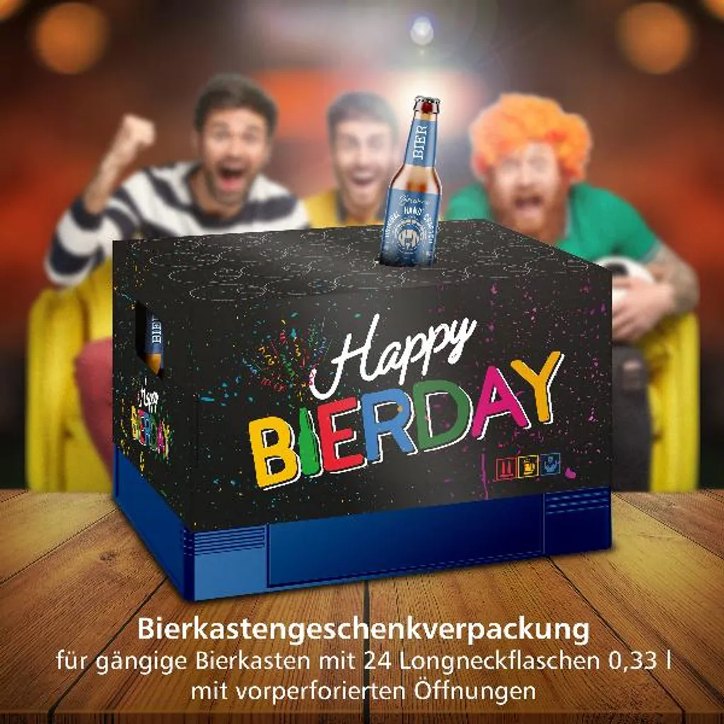 Itenga Bierkasten Geschenkverpackung Happy Bierday Hülle Zum Aufstecken Auf Bierkasten 5 Itenga Bierkasten Geschenkverpackung Happy Bierday Hülle Zum Aufstecken Auf Bierkasten – Bild 3
