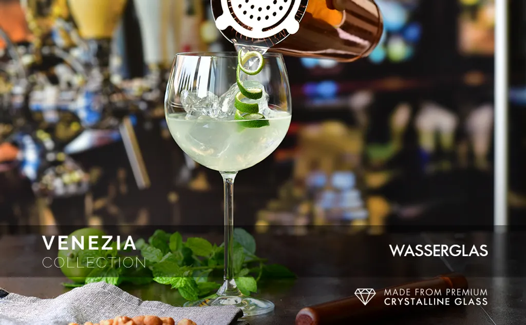 KROSNO Venezia Gin Tonic Wassergläser, 6er-Set, 480 Ml 4 KROSNO Venezia Gin Tonic Wassergläser, 6er-Set, 480 Ml – Bild 2