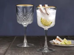 Pasabahce Timeless Golden Touch Kelchgläser 4er Set, Weingläser, 330ml -Küchenwaren Geschäft d3e1f8a8d4c58931d67e5713729376ae