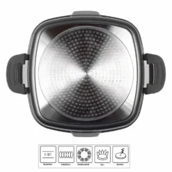 STONELINE® Smell Well Eckpfanne 24 X 24 Cm, Inkl. Glasdeckel Mit Geruchsfilter- Oder Aromafunktion -Küchenwaren Geschäft d418d620f3427d142d3fee568302e424