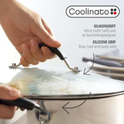 COOLINATO Schmorpfanne 28cm Aus Edelstahl – Beschichtet -Küchenwaren Geschäft d49e2a98265b0655ed3a38604a7a22b2