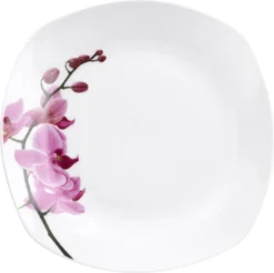 Kaffeeservice 18-tlg. Kyoto Orchidee Leicht Eckig Porzellan Für 6 Personen Weiß MitNachbildung -Küchenwaren Geschäft d6db4982b96d9517449f94cb9be88a8b