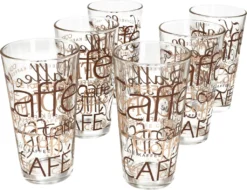 6er Latte Macchiato Gläser-Set 370 Ml Stapelbar Kaffee-Glas Cappuccino -Küchenwaren Geschäft d967937297c91ba9e8e9d1fdac82d8f3