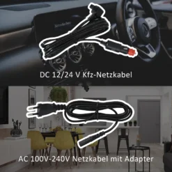 Merax Elektrisch Kühlbox Mit Kompressor 31.5L Schwarz, Mini Kühlschrank Tragbar Kühlleistung Bis -20° C, Gefrierbox 12/24 V Und 230 V Für Büro, Auto, Camping, Garten -Küchenwaren Geschäft daac7f47836e39691d54d6f43afc332c