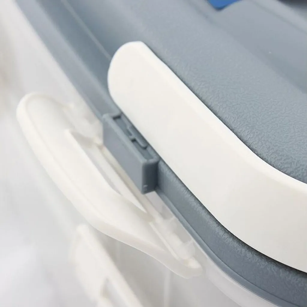 Party Container Kuchenbehälter Lebensmittel Transportbox XL Mit 2 Etagen Und Klappbaren Griffen, Farbe:Grau 5 Party Container Kuchenbehälter Lebensmittel Transportbox XL Mit 2 Etagen Und Klappbaren Griffen, Farbe:Grau – Bild 3