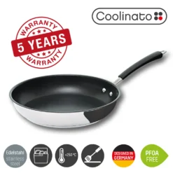 COOLINATO Bratpfanne 28cm Aus Edelstahl – Beschichtet 10 COOLINATO Bratpfanne 28cm Aus Edelstahl – Beschichtet -Küchenwaren Geschäft e102e1d65392e225603e6b7fb02b70ff