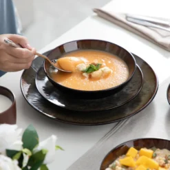 Tafelservice Steinzeug, Vancasso 16-St BUBBLE Kombiservice, Geschirrset Mit Müslischalen, Kaffeetassen, Dessertteller Und Speiseteller Für 4 Personen, Vintage 17 Tafelservice Steinzeug, Vancasso 16-St BUBBLE Kombiservice, Geschirrset Mit Müslischalen, Kaffeetassen, Dessertteller Und Speiseteller Für 4 Personen, Vintage -Küchenwaren Geschäft e16065e6c9679082cb07a7c12cb6ff47