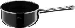 Silit Elegance Line Stielkasserolle 16 Cm, Ohne Deckel, Schmortopf 1,3l, Induktion Kochtopf Klein, Silargan Funktionskeramik