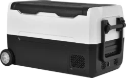 Merax Elektrisch Kühlbox Mit Kompressor 31.5L Schwarz, Mini Kühlschrank Tragbar Kühlleistung Bis -20° C, Gefrierbox 12/24 V Und 230 V Für Büro, Auto, Camping, Garten -Küchenwaren Geschäft e7ba25156ec1a6881a04fbbedab74402