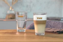 LEONARDO 043467 Solo Latte Macchiato Becher Mit Motiv Herzen, Glas, 410 Ml, Klar -Küchenwaren Geschäft e96cb16e6b2162975bead364ff97f207
