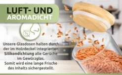 PORADA 12 Stapelbare Gewürzgläser Set 150ml Glasbehälter Mit Deckel Aufbewahrung Küche Gewürzdosen Vorratsdosen Glas Mit Deckel Aufbewahrungsgläser Küchenorganisation Aufbewahrung… -Küchenwaren Geschäft ea64078ccbb53ea4c8c7a9c0db23c29f