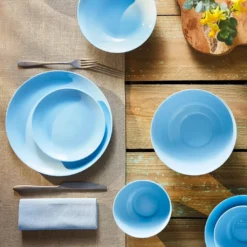 Tafelservice Diwali Light Blue Hellblau 18-teilig LUMINARC Hartglasgeschirr Geschirrset Tafelset Essservice Geschirr -Küchenwaren Geschäft eaad49fd9f820809906982796d88abf9