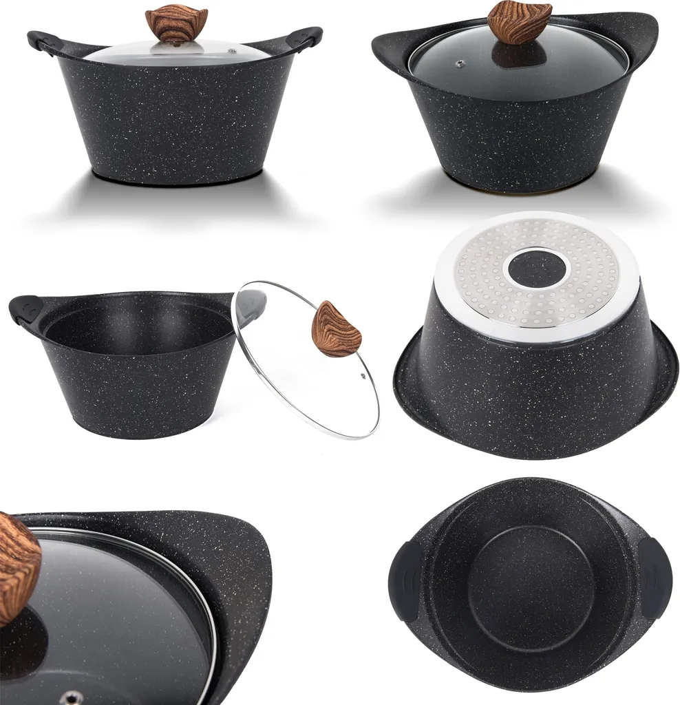 Fiora Topfset 19 Teilig Antihaftbeschichtung Aluguss Induktion Für Alle Herdarten Spülmaschinengeeignet Kochtöpfe Mit Pfannen 8 Fiora Topfset 19 Teilig Antihaftbeschichtung Aluguss Induktion Für Alle Herdarten Spülmaschinengeeignet Kochtöpfe Mit Pfannen – Bild 6