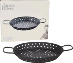 Jamie Oliver Grillpfanne - Antihaft - Mit Griffen - Spülmaschinenfest - Ø 30cm - Kohlenstoffstahl 12 Jamie Oliver Grillpfanne - Antihaft - Mit Griffen - Spülmaschinenfest - Ø 30cm - Kohlenstoffstahl -Küchenwaren Geschäft ec43ad08670241dba5e3ad0938477e34