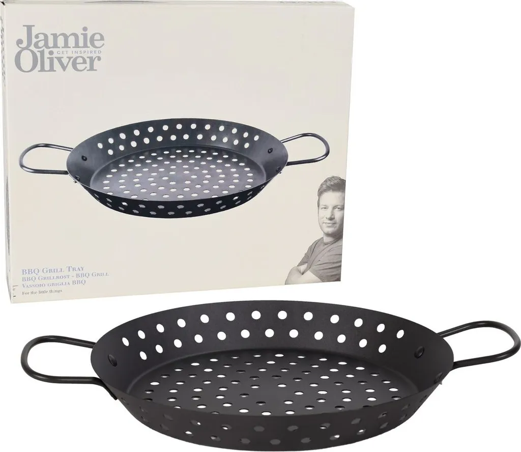Jamie Oliver Grillpfanne - Antihaft - Mit Griffen - Spülmaschinenfest - Ø 30cm - Kohlenstoffstahl 7 Jamie Oliver Grillpfanne - Antihaft - Mit Griffen - Spülmaschinenfest - Ø 30cm - Kohlenstoffstahl – Bild 5