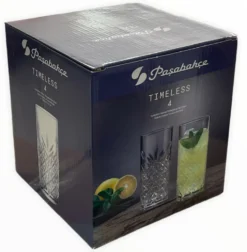 Pasabahce Timeless 520205 Longdrink Glas Wassergläser Kristall Design 4´er Set Transparent 365 Ml -Küchenwaren Geschäft ed2b64a86ed068158e69a605ef44f19d