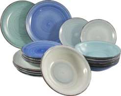 Studio Tavola Geschirr Set Ocean Blue 18-teilig