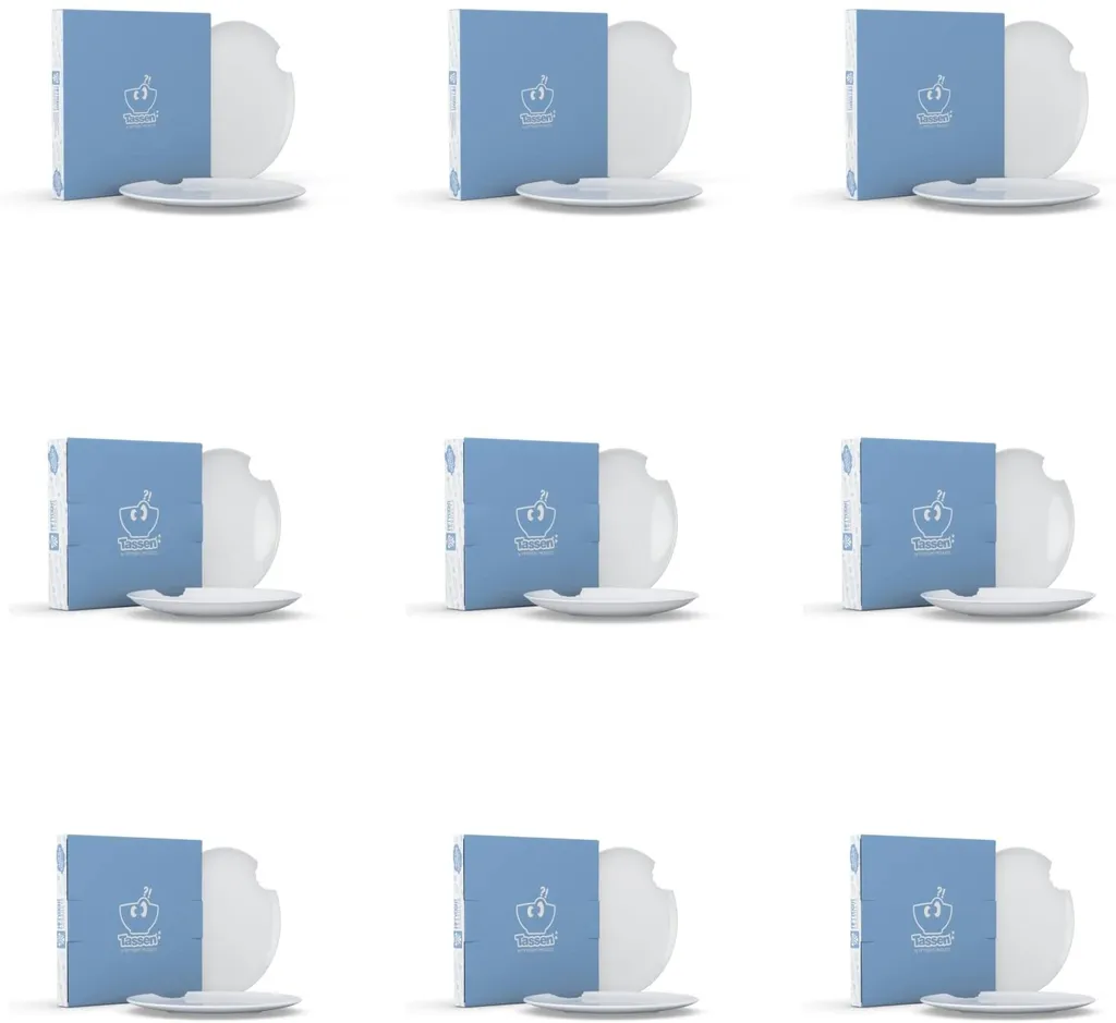 FIFTYEIGHT Kombi-Service 30-tlg. - Tassen + Teller (mit Biss) + Hochwertige Tischsets 6 FIFTYEIGHT Kombi-Service 30-tlg. - Tassen + Teller (mit Biss) + Hochwertige Tischsets – Bild 4