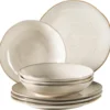 Mäser 931371 Nottingham Vintage Tafel-Service Für 4 Personen Mit Speiseteller Und Suppenteller Im Retro-Look, Steinzeug, Beige, 8-teilig (1 Set) -Küchenwaren Geschäft ee666fbe5eb46818766ac4ea08cb30bd