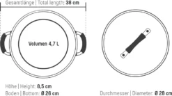COOLINATO Schmorpfanne 28cm Aus Edelstahl – Beschichtet -Küchenwaren Geschäft f0f78bcf173ccb679f9db83b36fb14a9