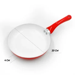 Pfannenset Keramik 5-tlg Bratpfannen Rot Neu -Küchenwaren Geschäft f29dcc560b5c58f9e3cf3acbcef3e45e