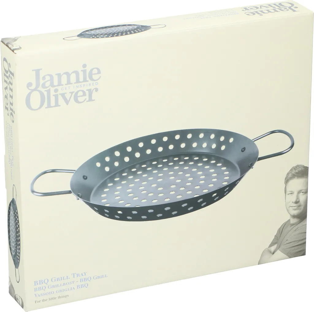 Jamie Oliver Grillpfanne - Antihaft - Mit Griffen - Spülmaschinenfest - Ø 30cm - Kohlenstoffstahl 6 Jamie Oliver Grillpfanne - Antihaft - Mit Griffen - Spülmaschinenfest - Ø 30cm - Kohlenstoffstahl – Bild 4