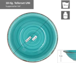 Service 18tlg. Tellerset Uni Bunt, Für 6 Personen In Unterschiedlichen Farben -Küchenwaren Geschäft fb6df28ee833b022561463b9e3748f3f