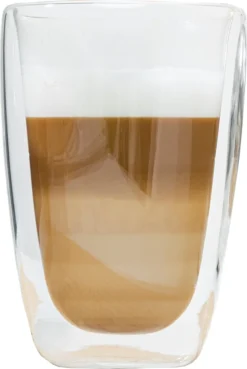 Latte Macchiato-Gläser 400ml Doppelwandig Isolierglas Extra Lang Warmhaltend Maße ≈9 X 14cm (4 Stück) -Küchenwaren Geschäft fc3da0b67b1054a2180488e27f386861