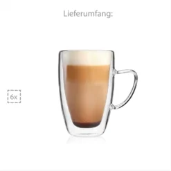 Sänger SÄNGER Doppelwandiges Cappuccino Gläser Set Mit Henkel 6 Teilig 11 Sänger SÄNGER Doppelwandiges Cappuccino Gläser Set Mit Henkel 6 Teilig -Küchenwaren Geschäft fe2a5447460709e18e23cc7f6daf7664