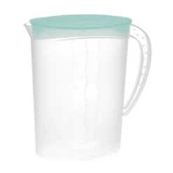 Premium Saftkanne, 2 Liter Fassungsvermögen, Mit Vielseitigem Deckel Und Integrierter Maßeinteilung Für Kalte Getränke Wie Saft, Eistee, Wasserkaraffe Aus Kunststoff
